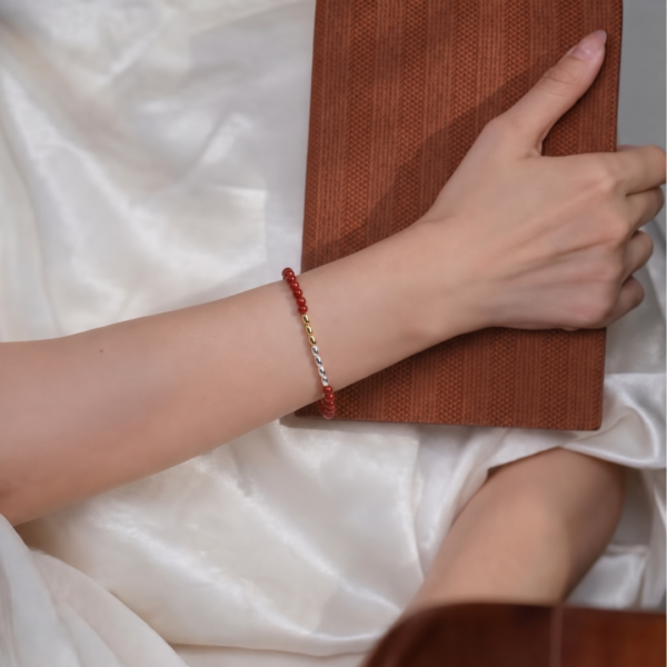 Handcrafted Red Agate "Fire Element" Bracelet