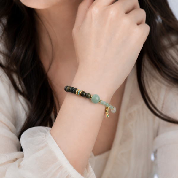 The Wood Element: Green Sandalwood & Aventurine Renewal Bracelet