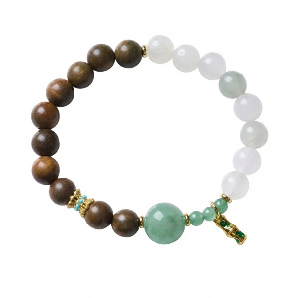 The Wood Element: Green Sandalwood & Aventurine Renewal Bracelet